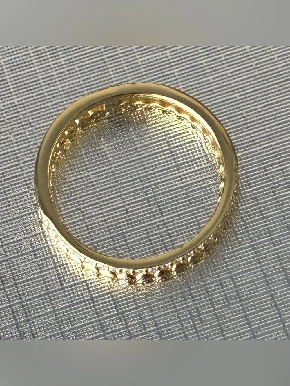 Sterling Silver Gold Tone Ring Sz 9